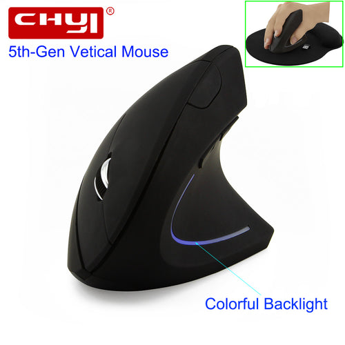 CHYI Wireless Mouse Ergonomic Optical 2.4GHz