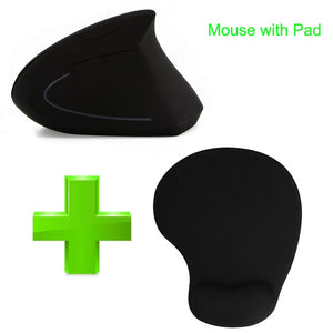 CHYI Wireless Mouse Ergonomic Optical 2.4GHz