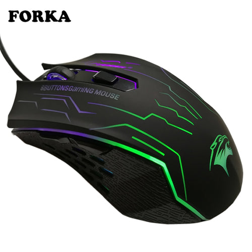 FORKA Silent Click USB Wired Mouse