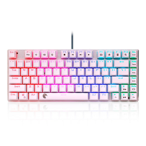 Mechanical keyboard smooth line red switch