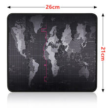 Load image into Gallery viewer, Large Gaming Mouse Pad with Stitched Edge World Map